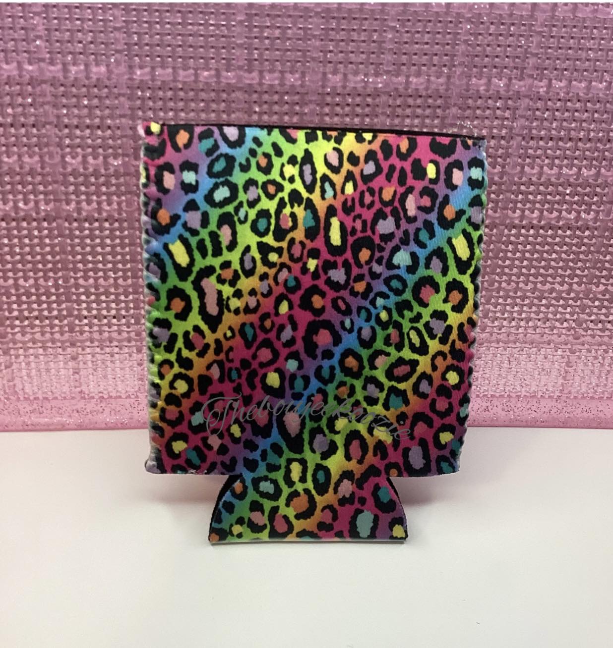 RAINBOW LEOPARD KOOZIE