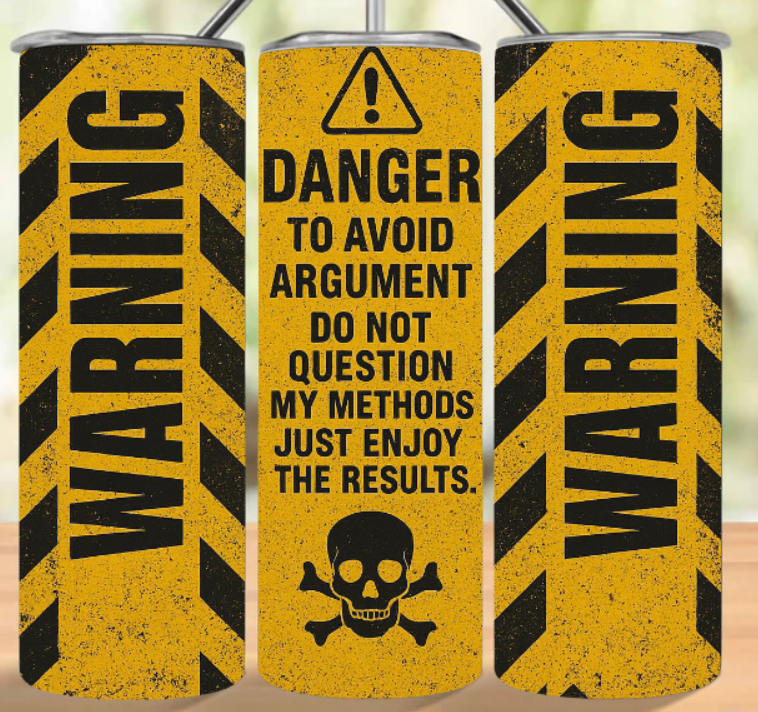 WARNING TUMBLER