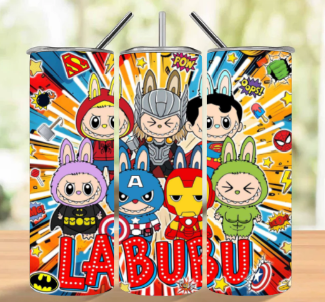 SUPER HERO LABUBU TUMBLER