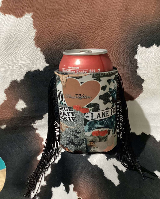 LANE FROST FRINGED KOOZIE