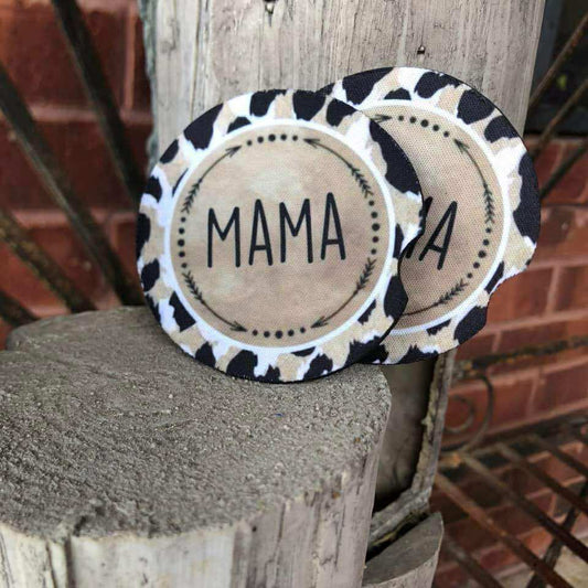 BROWN MAMA  CAR COASTER SET