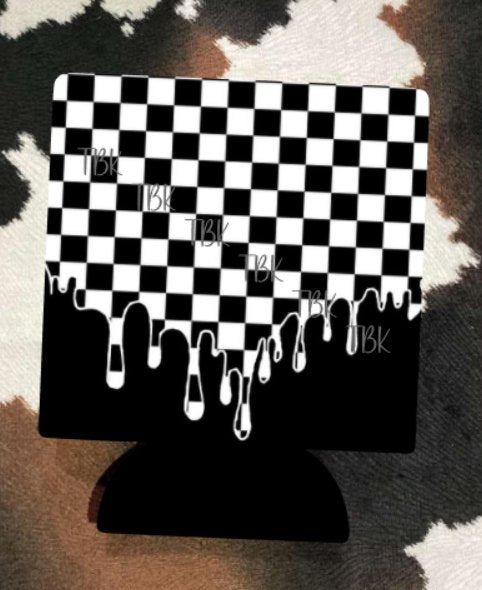 CHECKERD DRIP KOOZIE