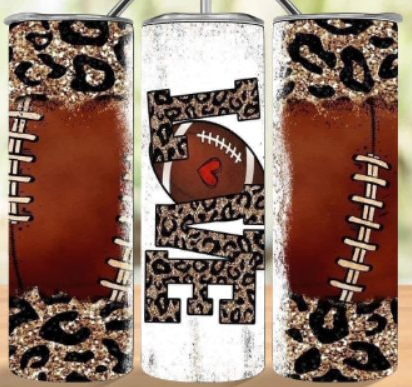 LOVE Football  20oz Tumbler