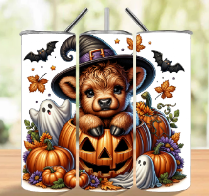HIGHLAND COW BROWN TUMBLER
