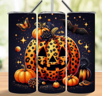 LEOPARD PUMPKIN TUMBLER
