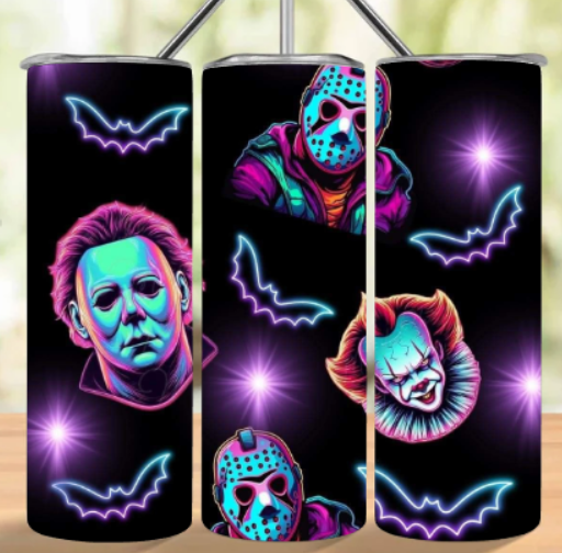 NEON SCARY GUYS TUMBLER