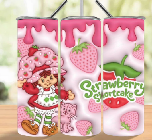 STRAWBERRY SHORTCAKE PINK TUMBLER