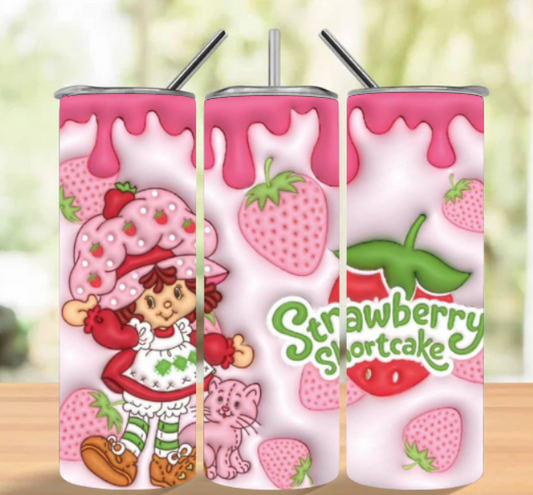 STRAWBERRY SHORTCAKE PUFFY TUMBLER