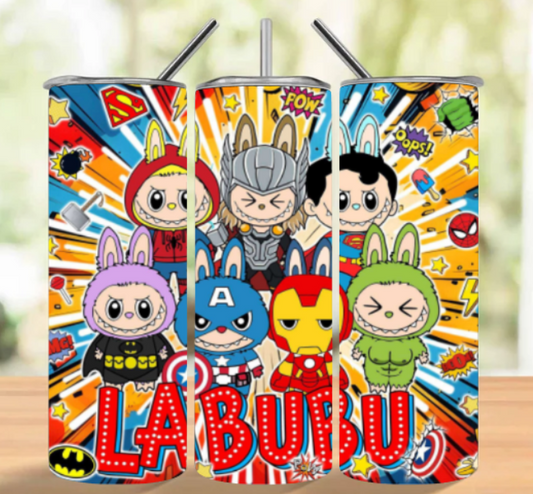 SUPER HERO LABUBU TUMBLER